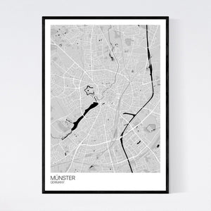Münster City Map Print