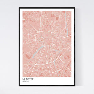 Münster City Map Print