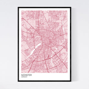 Münster City Map Print