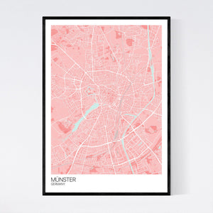 Münster City Map Print