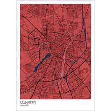 Load image into Gallery viewer, Map of Münster, Germany