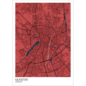 Map of Münster, Germany