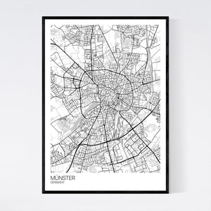 Münster City Map Print
