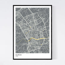 Load image into Gallery viewer, Murcia City Map Print