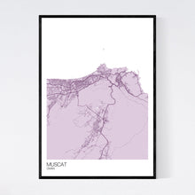 Load image into Gallery viewer, Muscat City Map Print