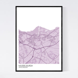 Musselburgh City Map Print