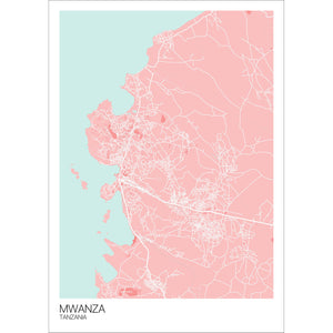 Map of Mwanza, Tanzania