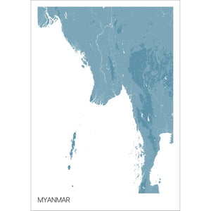 Map of Myanmar, 