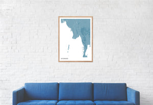 Map of Myanmar, 