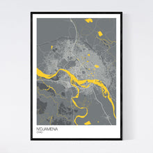 Load image into Gallery viewer, N&#39;Djamena City Map Print