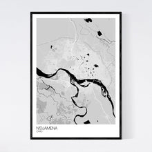 Load image into Gallery viewer, N&#39;Djamena City Map Print