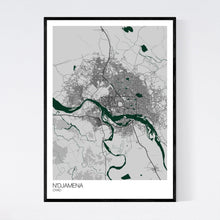 Load image into Gallery viewer, N&#39;Djamena City Map Print