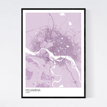 Load image into Gallery viewer, N&#39;Djamena City Map Print