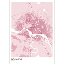 Load image into Gallery viewer, Map of N&#39;Djamena, Chad