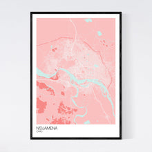 Load image into Gallery viewer, N&#39;Djamena City Map Print