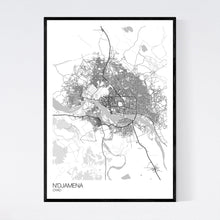 Load image into Gallery viewer, N&#39;Djamena City Map Print