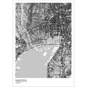 Map of Nagoya, Japan