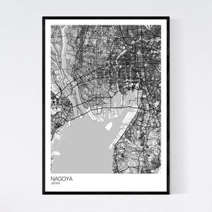 Map of Nagoya, Japan