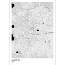 Load image into Gallery viewer, Map of Nagpur, India