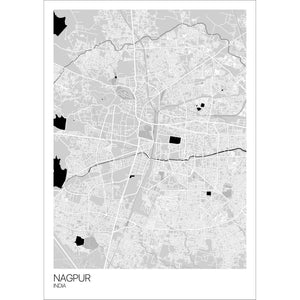 Map of Nagpur, India