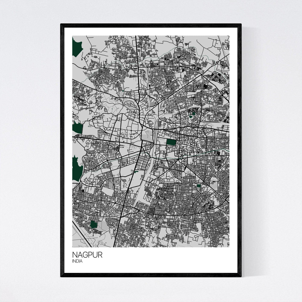 Nagpur City Map Print