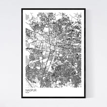 Load image into Gallery viewer, Nagpur City Map Print
