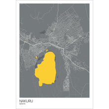 Load image into Gallery viewer, Map of Nakuru, Kenya