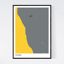 Load image into Gallery viewer, Namibia Country Map Print