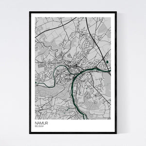 Namur City Map Print