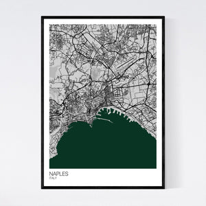 Naples City Map Print