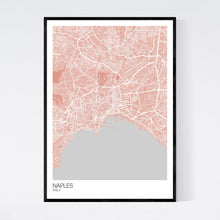 Load image into Gallery viewer, Naples City Map Print