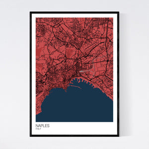 Naples City Map Print