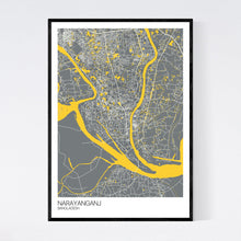Load image into Gallery viewer, Narayanganj City Map Print
