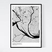 Load image into Gallery viewer, Narayanganj City Map Print