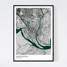 Load image into Gallery viewer, Narayanganj City Map Print
