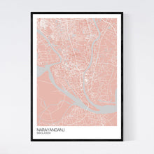 Load image into Gallery viewer, Narayanganj City Map Print