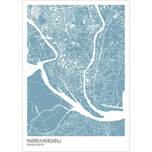 Load image into Gallery viewer, Map of Narayanganj, Bangladesh