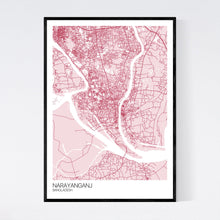 Load image into Gallery viewer, Narayanganj City Map Print