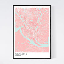 Load image into Gallery viewer, Narayanganj City Map Print