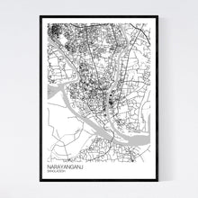 Load image into Gallery viewer, Narayanganj City Map Print