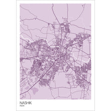 Load image into Gallery viewer, Map of Nashik, India