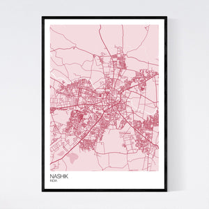 Nashik City Map Print