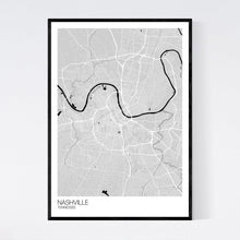 Load image into Gallery viewer, Nashville City Map Print