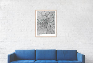 Map of Nashville, Tennessee
