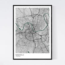 Load image into Gallery viewer, Map of Nashville, Tennessee