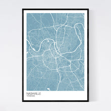 Load image into Gallery viewer, Nashville City Map Print