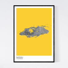Load image into Gallery viewer, Nassau Island Map Print
