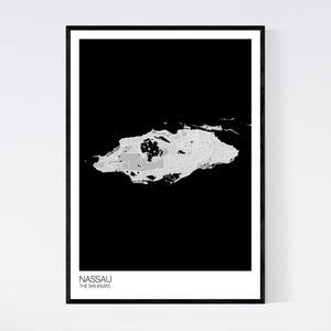 Nassau Island Map Print