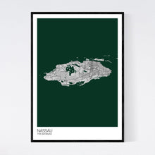 Load image into Gallery viewer, Nassau Island Map Print