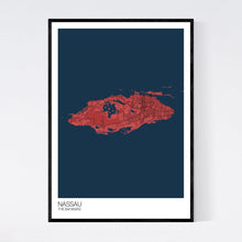 Load image into Gallery viewer, Nassau Island Map Print